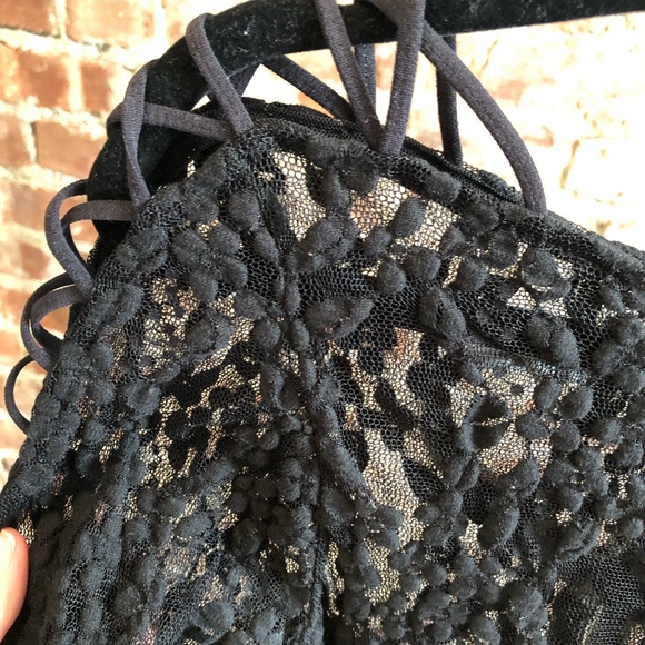 Free People Black Lace Long Sleeve - Picture 2 of 3